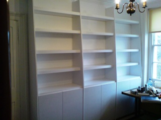 custom house shelves