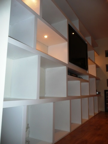 home office cabinets and 

shelving installations