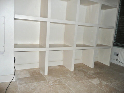 custom house shelves