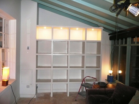 custom house shelves