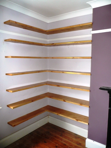 custom house shelves